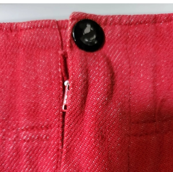 Vintage 60's/70's NUGGI Red Bell Bottoms with Contrast Inset Sides - Picture 5 of 5